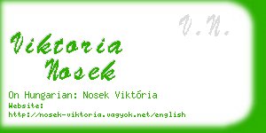 viktoria nosek business card